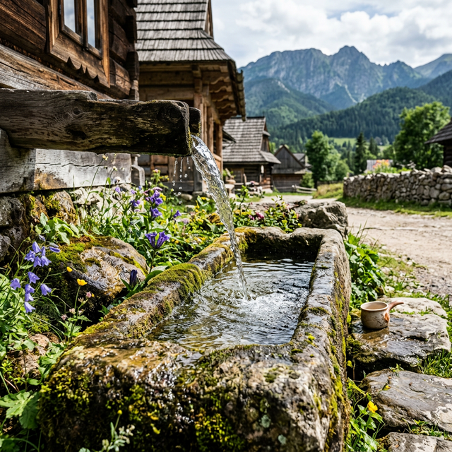 Clean mountain water for wudu